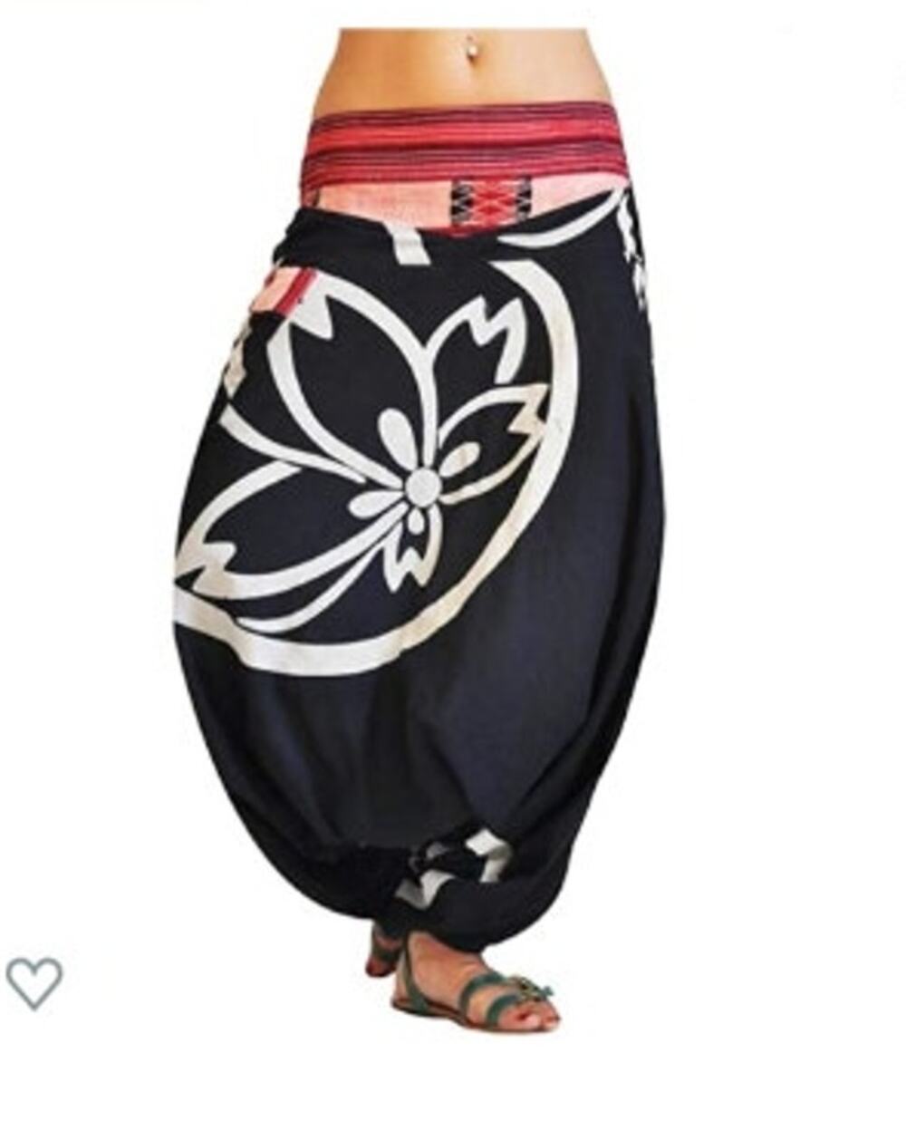 New NWT Virblatt Harem Pants Black XXL